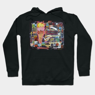 Pop-art Abstract Icecream Tourture 198 Hoodie